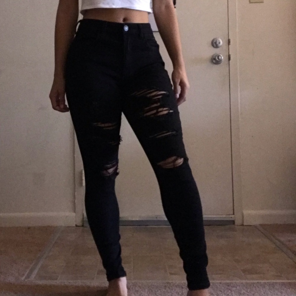 Black American eagle jeans